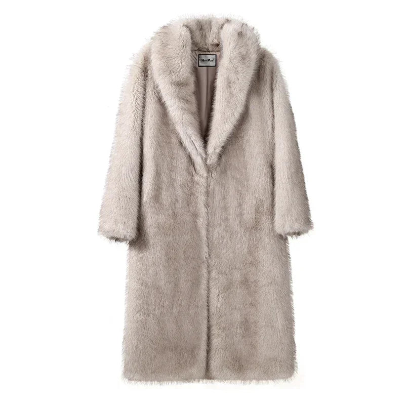 Elegance Faux Fur Coat - Dosanest