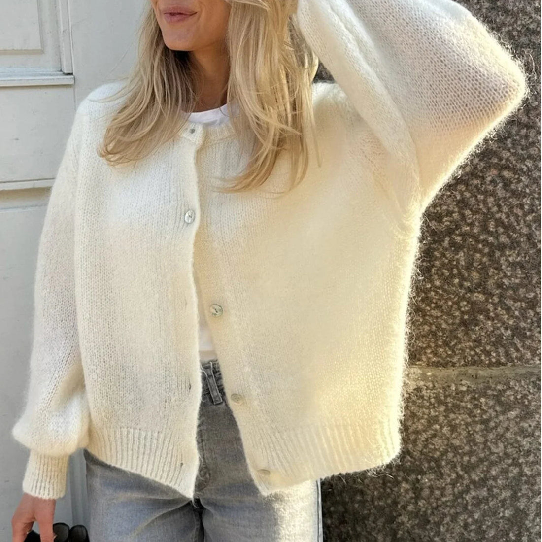 Y2k Sweaters Knitted Cropped Single Breasted Cardigan Sweaters Women Long Sleeve Open Front Casual Cardigan Knitwear Streetwear